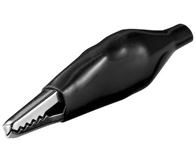 Svart lödbar gäddklämma 48 mm