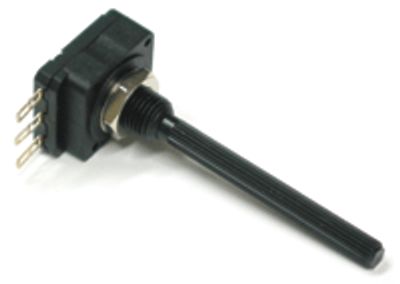 Kolpotentiometer 4 mm mono, 10 kohm linjär