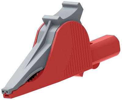 Gäddkäkskontakt 4mm säkerhetsbanankontakt Cat III 1000V röd (5066-IEC-RT)