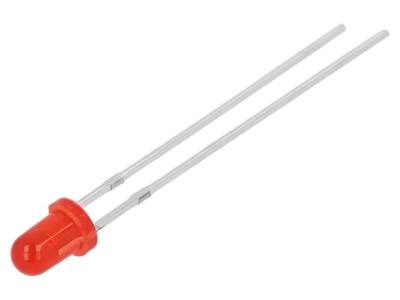 LED 3mm 4,5mcd röd LED 3mm 4,5mcd röd