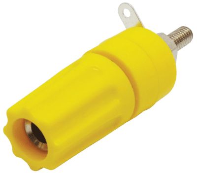 Låsskruv 4mm för banankontakt 16A 50V gul (552-0700) Låsskruv 4mm för banankontakt 16A 50V gul (552-0700)