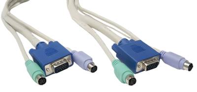 KVM-anslutningskabel 3m * KVM-anslutningskabel 3m *