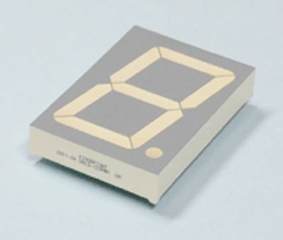 7-segmentsdisplay 57mm CA röd