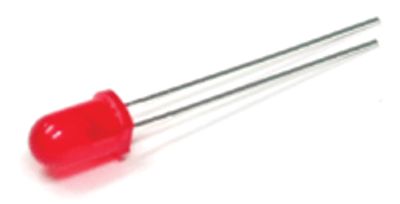 LED 5mm 100mcd röd *