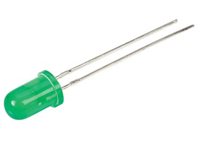 LED 5mm blinkande 3,5-14Vdc 5-20mcd grön (L-56BGD)