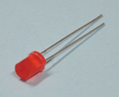 LED "flat top" 5mm 42mcd röd