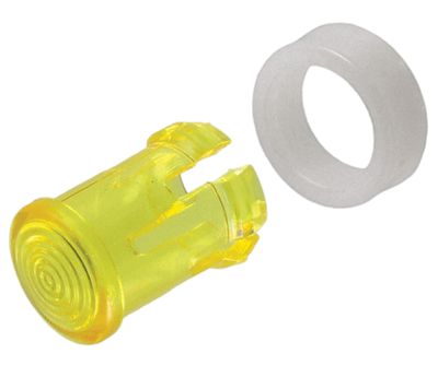 LED-linsarmatur rund/låg 5 mm för gul ljusdiod *