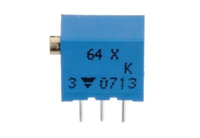 Cermet-multivändtrimmerpotentiometrar. stående modell 100kohm * Cermet-multivändtrimmerpotentiometrar. stående modell 100kohm *