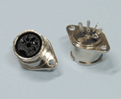 DIN-skenanslutning med bajonettlåsning 5-polig 45°