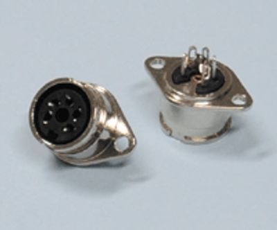 DIN-skenanslutning med bajonettlåsning 5-polig 60°