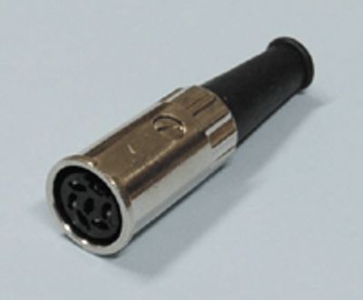 DIN-förlängningskontakt med bajonettlåsning 5-polig 60°