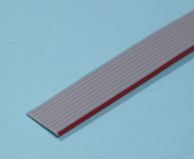 Flatkabel 28AWG grå, 10-polig