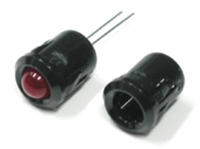 Monteringskrage 8 mm för lysdiod, plast