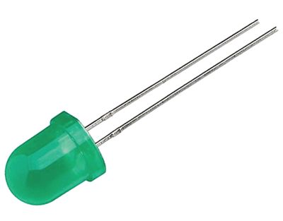 LED 8mm blinkande 3,5-14Vdc 20-50mcd grön (L-796BGD)