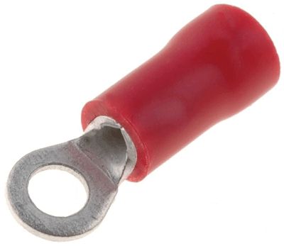 Ringkabelsko 4mm röd 0,5-1,5mm²