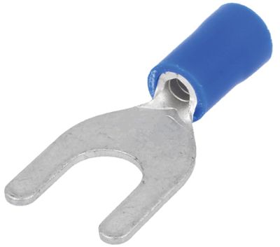 Gaffelkabelsko 6mm blå 1,5-2,5mm²