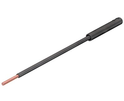 Mätspets för radplintar/4 mm banankontakt svart (24.0162-21)