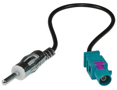 Bilantennadapter FAKRA-hane/DIN-hane 0,15m (ZRS-GOLFV-DIN)