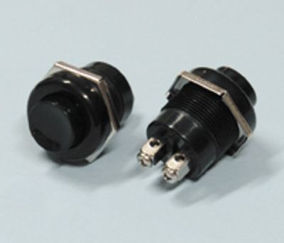Tryckknapp stängande 1xOFF-(ON) 10A 12V svart