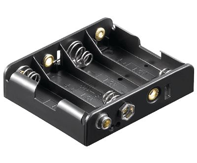 Batterihållare 4xAA/R6