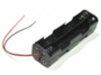 Batterihållare, lång modell 8xAA/R6