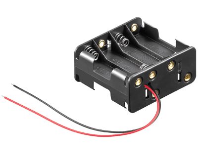 Batterihållare med kablar 8xAA/R6