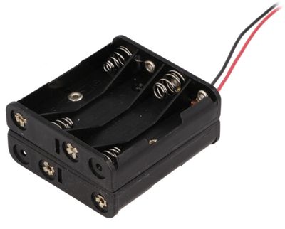 Batterihållare med kablar 8xAAA/R03