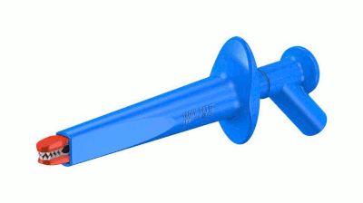 Mätspets 4 mm för säker banankontakt Cat IV 1000V blå (66.9474-23)