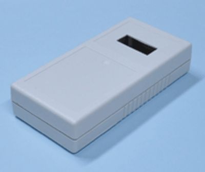 Plastfodral med skärmutskärning 190x93,2x41mm grå * Plastfodral med skärmutskärning 190x93,2x41mm grå *