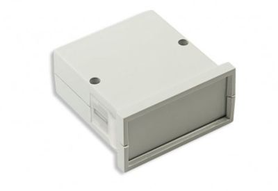 Plastkapsling för panelmontering 65x30x71,5 mm grå