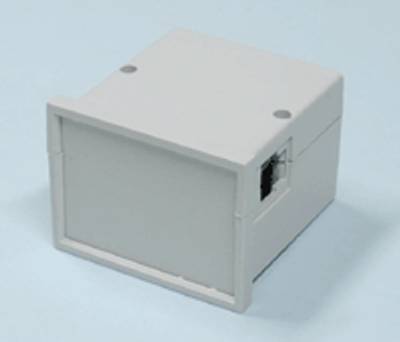 Plastlåda för panelmontering 65x47,5x71,5 mm grå