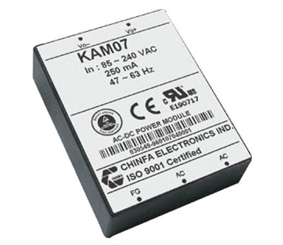 Strömkälla för krossare till kretskort 230Vac/5Vdc 1,5A 7,5W