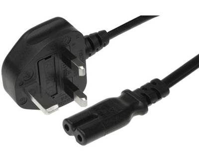 Kopplingskabel GB/C7 svart 2m