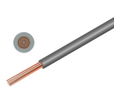 Anslutningskabel 450/750V 6,0mm² grå (H07V-K6)