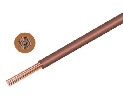 Anslutningskabel 450/750V 4,0mm² brun (H07V-K4)