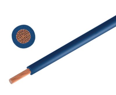 Anslutningskabel 300/500V 1,0mm² mörkblå (4510163)