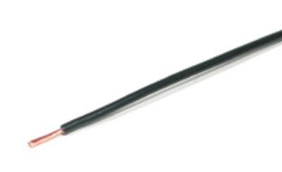 Anslutningskabel 60Vdc 0,75mm² svart 100m/rulle
