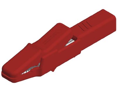 Gäddkäkskontakt 4mm säkerhetsbanankontakt Cat II 300V röd (932435-101)