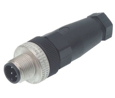 Sensoranslutning M12 rak kabelkontakt 4-polig hane (ELST 4012 PG7)