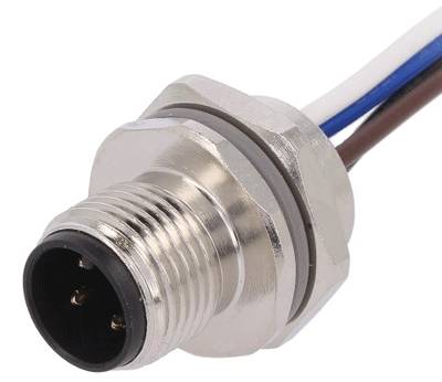 Sensoranslutning M12 husskontakt med kablar 4-polig hane (T4171210004-001)