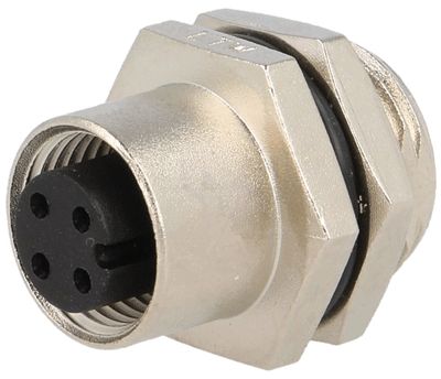 Sensoranslutning M12 husskontakt 4-polig hona (M12A-04PFFS-SH8001)