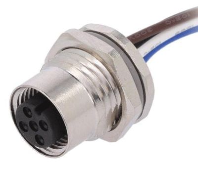 Sensoranslutning M12 husskontakt med kablar 4-polig hona (T4171110004-001)