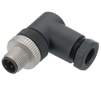 Sensoranslutning M12 kabelkontakt vinklad modell 5-polig hane (ELWIST 5012 PG7)