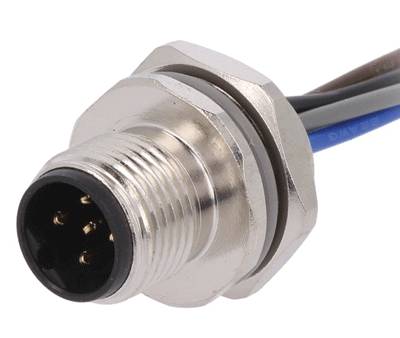 Sensoranslutning M12 husskontakt med kablar 5-polig hane (T4171210005-001)