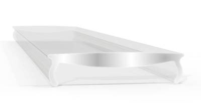 Aluminiumlist lock klar 1m