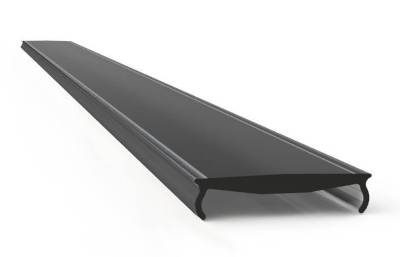 Svart aluminiumlistlock 1m