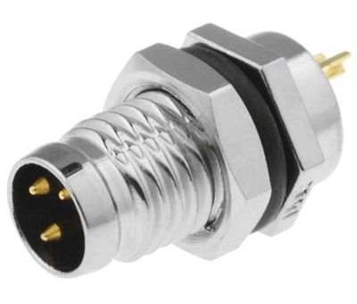 Sensoranslutning M8 husskontakt 3-polig hane