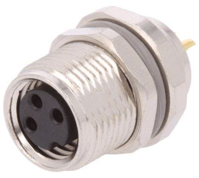 Sensoranslutning M8 husskontakt 3-polig hona