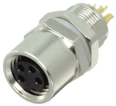 Sensoranslutning M8 husskontakt 4-polig hona