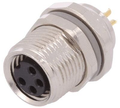 Sensoranslutning M8 chassikontakt 4-polig hona